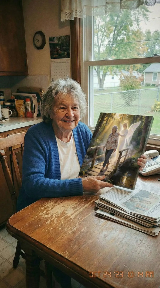 Guardian Angel Canvas with Your Child's Photo