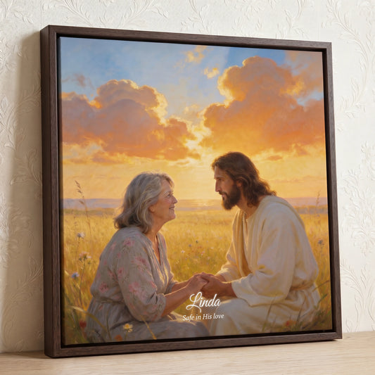 Jesus Teaching Moment - Personalized Christian Canvas