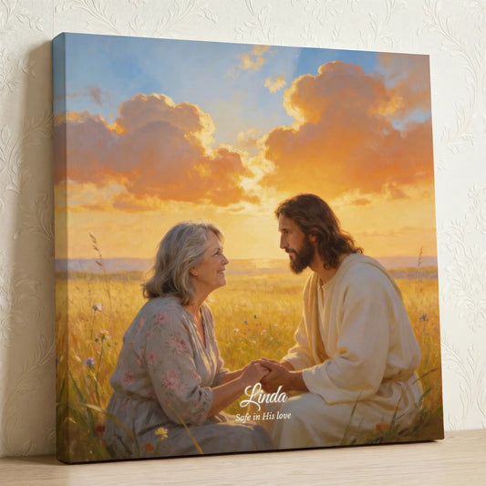 Jesus Teaching Moment - Personalized Christian Canvas