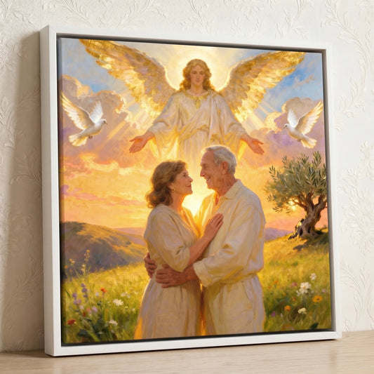Under His Wings: Guardian Portrait for Christian Couples
